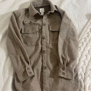 H&M beige shacket